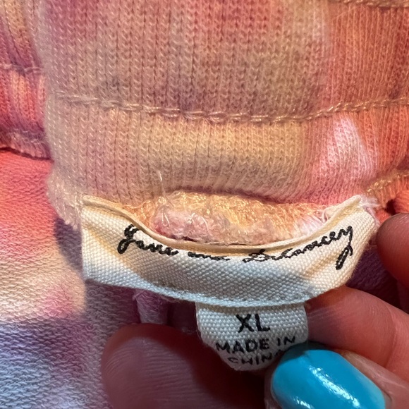 (2) pair Woman’s Tye dyed Shorts L/XL Pink/Blue by June and Delaney - Picture 4 of 5